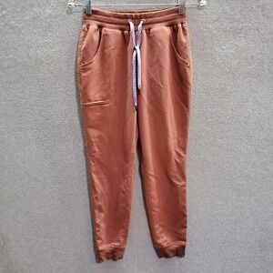 Jannuu Women Scrub Bottom 2XS Brown Joggers Drawstring 28"‎ Inseam